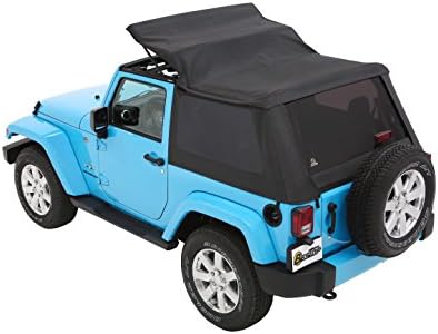 Bestop 56852 35 Black Diamond Trektop for 2007 2018 Jeep Wrangler JK 2 Door