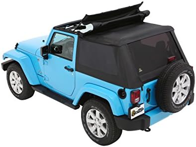 Bestop 56852 35 Black Diamond Trektop for 2007 2018 Jeep Wrangler JK 2 Door