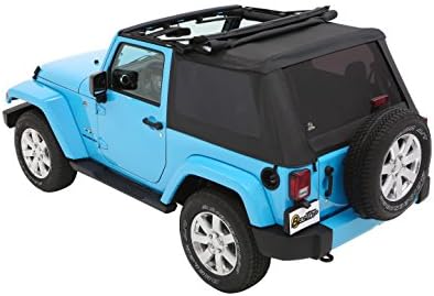 Bestop 56852 35 Black Diamond Trektop for 2007 2018 Jeep Wrangler JK 2 Door