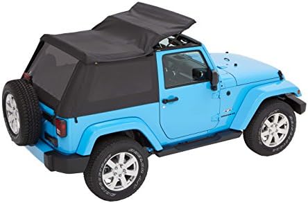 Bestop 56852 35 Black Diamond Trektop for 2007 2018 Jeep Wrangler JK 2 Door
