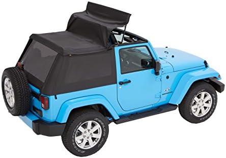 Bestop 56852 35 Black Diamond Trektop for 2007 2018 Jeep Wrangler JK 2 Door