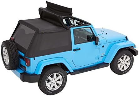 Bestop 56852 35 Black Diamond Trektop for 2007 2018 Jeep Wrangler JK 2 Door