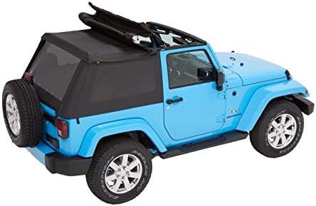 Bestop 56852 35 Black Diamond Trektop for 2007 2018 Jeep Wrangler JK 2 Door