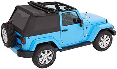 Bestop 56852 35 Black Diamond Trektop for 2007 2018 Jeep Wrangler JK 2 Door