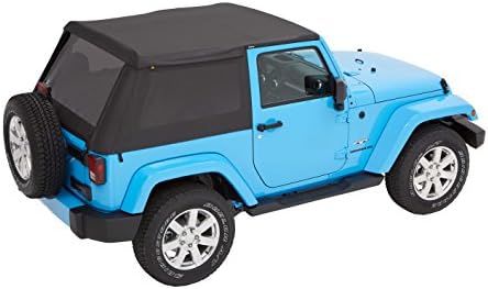 Bestop 56852 35 Black Diamond Trektop for 2007 2018 Jeep Wrangler JK 2 Door