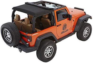 Bestop 56852 35 Black Diamond Trektop for 2007 2018 Jeep Wrangler JK 2 Door