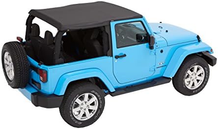 Bestop 56852 35 Black Diamond Trektop for 2007 2018 Jeep Wrangler JK 2 Door