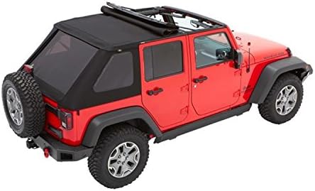 Bestop 56852 35 Black Diamond Trektop for 2007 2018 Jeep Wrangler JK 2 Door