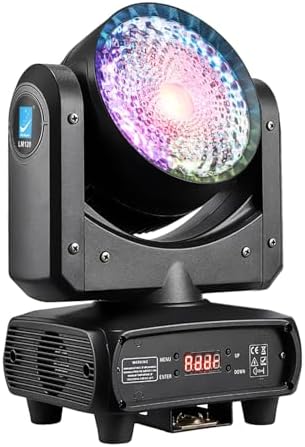 Big Dipper 120W Moving Par Light  RGBW Moving Head Light for Stage  DJ Light with Sound Activated DMX512 Control and Auto Mode for Event Party Bars Gigs Wedding and Theaters