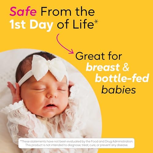 BioGaia Protectis Baby Probiotic Drops   Colic & Gas Relief   Vitamin D   Safe for Newborns   Ease Crying  Fussing  Colic  Gas  Spit ups & Constipation   No Dairy  Soy & Gluten   50 Day Supply   10mL
