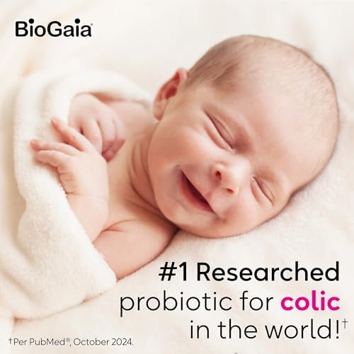 BioGaia Protectis Baby Probiotic Drops   Colic & Gas Relief   Vitamin D   Safe for Newborns   Ease Crying  Fussing  Colic  Gas  Spit ups & Constipation   No Dairy  Soy & Gluten   50 Day Supply   10mL