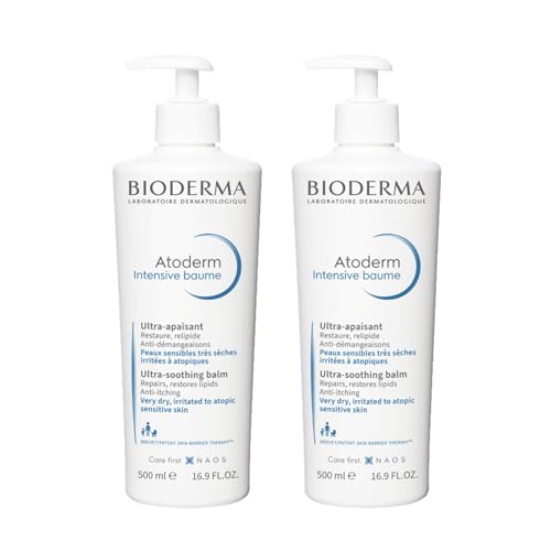Bioderma Atoderm Intensive Balm  Hydrating Balm for Dry to Atopic Sensitive Skin  Face & Body Moisturizer with Ultra Soothing Anti Itching Formula  Fragrance Free  Non Greasy & Non Sticky for Family