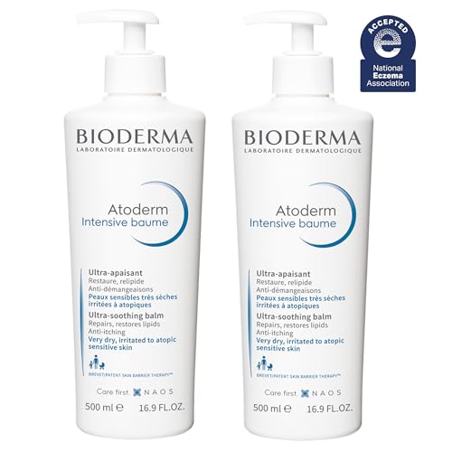 Bioderma Atoderm Intensive Balm  Hydrating Balm for Dry to Atopic Sensitive Skin  Face & Body Moisturizer with Ultra Soothing Anti Itching Formula  Fragrance Free  Non Greasy & Non Sticky for Family