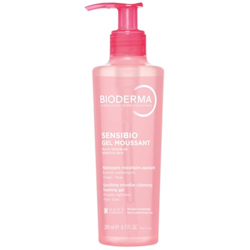 Bioderma Sensibio Foaming Gel Gentle Face Cleanser  Cleansing and Makeup Removing Refreshing Feeling for Sensitive Skin  Unscented  16 9 Fl Oz