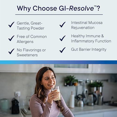 Biotics Research GI Resolve  Advanced L Glutamine Powder Formula for Gut Lining Support & Healing   Optimal Gastrointestinal Function   Premium 7 Ingredient with Zinc Carnosine & Botanicals  6 7oz