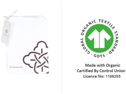 Bioweaves 100  Organic Cotton Breathable Pillow Protectors GOTS Certified with Zipped Closure   Standard  20 x 26 inches  2 Pack