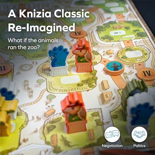 Bitewing Games Zoo Vadis Board Game   Strategic Animal Negotiation Game for Families & Adults   20 40 Min Playtime  3 7 Players  Replayable Tabletop Party Strategy Game