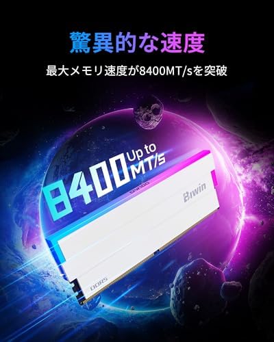 Biwin Black Opal DW100 DDR5 RGB RAM 32GB  16GBx2  8000MHz CL36 Computer Memory Intel XMP 3 0 AMD EXPO Compatible  White   DW100 32GB 8000 1R8 CW017