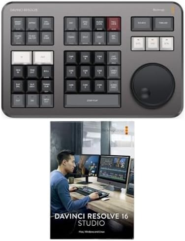 Blackmagic Design Davinci Resolve Speed Editor Bundle with Davinci Resolve 18 Studio  Activation Card 