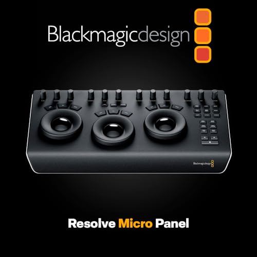 Micropanel Blackmagic Design DaVinci Resolve | Panel de control portátil de bajo perfil