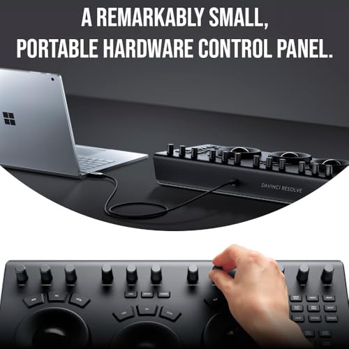 Micropanel Blackmagic Design DaVinci Resolve | Panel de control portátil de bajo perfil