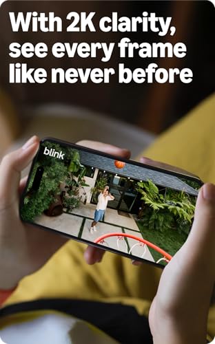 Blink Outdoor 2K   newest model    Wireless smart security camera  2K video resolution  enhanced audio  two year battery  Sync Module Core included   1 camera system  Black 