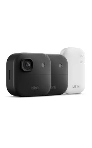 Blink Outdoor 2K   newest model    Wireless smart security camera  2K video resolution  enhanced audio  two year battery  Sync Module Core included   1 camera system  Black 