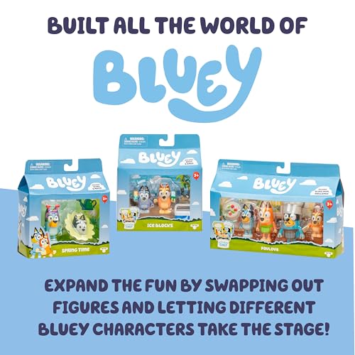 Bluey Celebration Home Playset  Portable Birthday Party Toy House with 11 Removable Accessories and 2 5  Figure  House Toys for Kids of Ages 3 