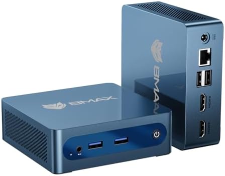 Bmax Mini PC B8A Pro  AMD Ryzen 7 8745HS  8 Core  Up to 4 9GHz  16GB DDR5 512GB SSD  Radeon 780M RDNA 3  Triple Display 8K/HDMI 2 1/DP 2 1  Windows 11 Mini Desktop for Gaming & AI Workstation