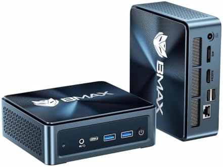 Bmax Mini PC B8A Pro  AMD Ryzen 7 8745HS  8 Core  Up to 4 9GHz  16GB DDR5 512GB SSD  Radeon 780M RDNA 3  Triple Display 8K/HDMI 2 1/DP 2 1  Windows 11 Mini Desktop for Gaming & AI Workstation