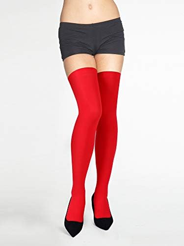 Boao 4 Pairs Womens Silk Thigh High Stockings Nylon Socks for Women Halloween Cosplay Costume Party Tights Accessory