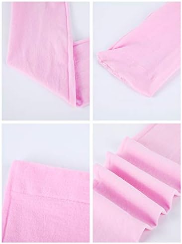 Boao 4 Pairs Womens Silk Thigh High Stockings Nylon Socks for Women Halloween Cosplay Costume Party Tights Accessory