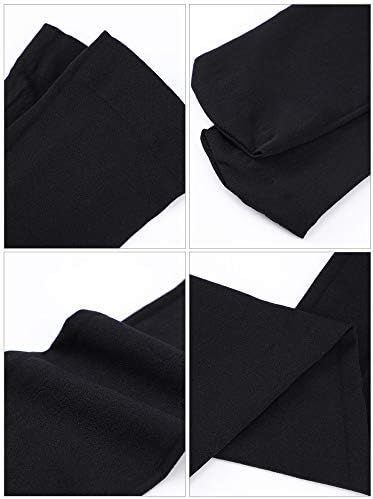 Boao 4 Pairs Womens Silk Thigh High Stockings Nylon Socks for Women Halloween Cosplay Costume Party Tights Accessory