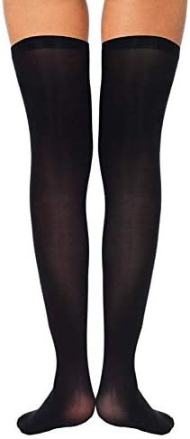 Boao 4 Pairs Womens Silk Thigh High Stockings Nylon Socks for Women Halloween Cosplay Costume Party Tights Accessory