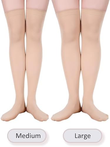 Boao 4 Pairs Womens Silk Thigh High Stockings Nylon Socks for Women Halloween Cosplay Costume Party Tights Accessory