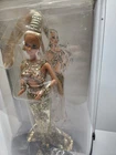 Bob Mackie Gold Barbie Doll 1990 Limited Edition Mattel in Case Case Damaged
