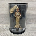 Bob Mackie Gold Barbie Doll 5405 Sequin Dress 1990 Display Case with Shipper