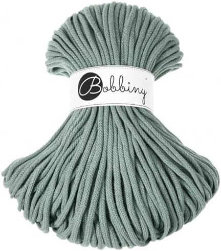 Bobbiny Premium 5mm Braided Macrame Cord  Natural  108yds/330ft  100  Recycled Cotton 
