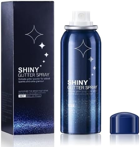 Spray de purpurina corporal, brillo corporal perfecto para festivales de música, escenario, maquillaje, cabello y rostro. 2.11 onzas
