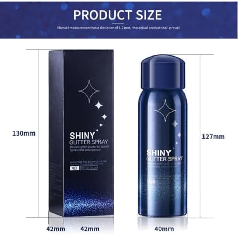 Spray de purpurina corporal, brillo corporal perfecto para festivales de música, escenario, maquillaje, cabello y rostro. 2.11 onzas