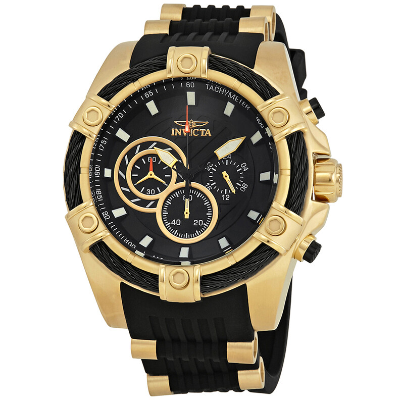 Bolt Chronograph Black Dial Men s Watch