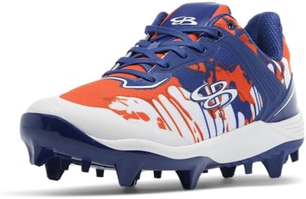 Boombah Viper Mens Molded Cleat   Graffiti Drip   Multiple Color Options   Multiple Sizes