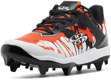 Boombah Viper Mens Molded Cleat   Graffiti Drip   Multiple Color Options   Multiple Sizes