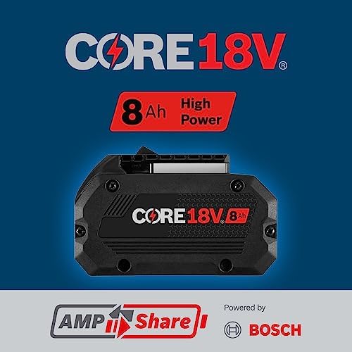 Bosch GBA18V80 2PK 18V CORE18V  Lithium Ion 8 Ah High Power Battery  2 Pack