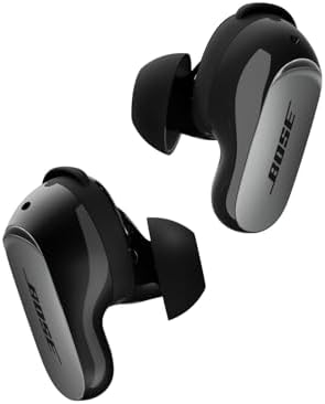 Bose New QuietComfort Ultra Earbuds  2nd Gen    Wireless Noise Cancelling Earbuds with Mic  Immersive Audio  USB C Charging  Up to 6 Hours Battery  IPX4 Rating  Black