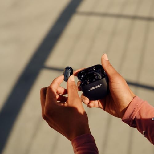 Bose New QuietComfort Ultra Earbuds  2nd Gen    Wireless Noise Cancelling Earbuds with Mic  Immersive Audio  USB C Charging  Up to 6 Hours Battery  IPX4 Rating  Black