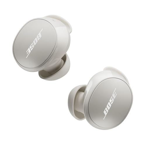 Bose QuietComfort - Auriculares Bluetooth verdaderamente inalámbricos con cancelación activa de ruido y micrófono, graves profundos, clasificación IPX4, hasta 8.5 horas de tiempo de reproducción,