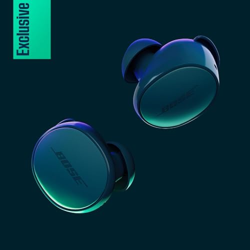 Bose QuietComfort Bluetooth Earbuds  True Wireless Earbuds with Active Noise Cancellation and Mic  Deep Bass  IPX4 Rating  Up to 8 5 Hours of Playtime  Twilight Blue   Limited Edition Color
