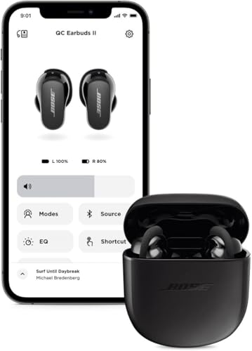 Bose QuietComfort Earbuds II  Wireless  Bluetooth  Proprietary Active Noise Cancelling Technology in Ear Headphones with Personalized Noise Cancellation & Sound  Triple Black