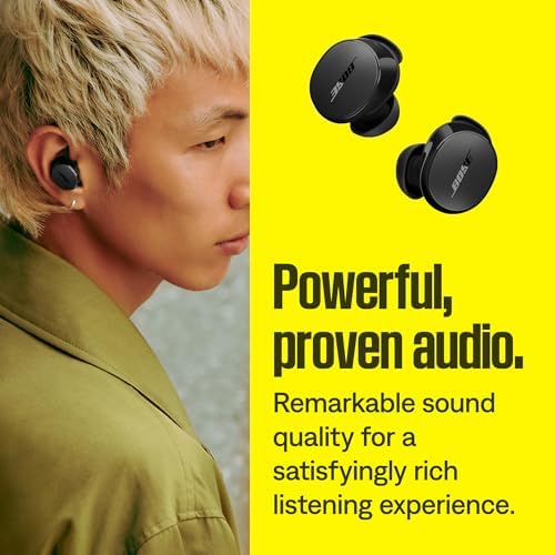 Bose QuietComfort Earbuds   True Wireless Bluetooth Earbuds with Active Noise Cancellation and Mic  USB C Charging  IPX4 Rating  Up to 8 5 Hours of Playtime  Black